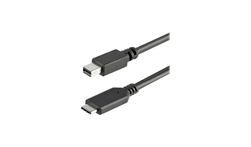 StarTech.com 1 m / 3,3 ft. USB-C to Mini DisplayPort Cable - 4K 60Hz - Black - USB 3.1 Type-C to Mini DP Adapter Cable -