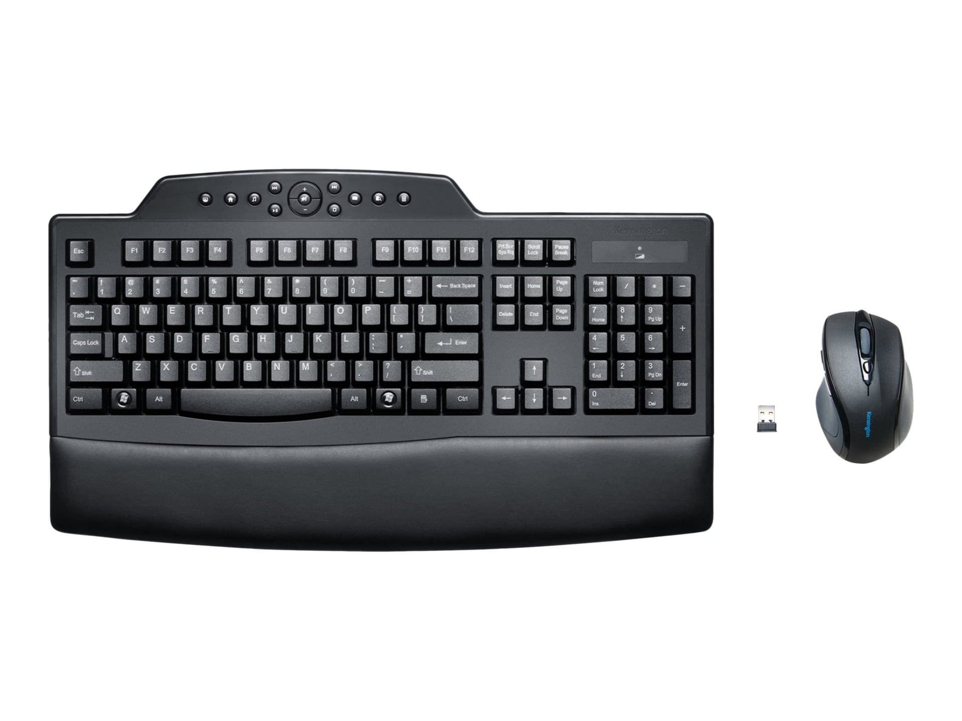 Kensington Pro Fit Wireless Comfort Desktop Set - keyboard and mouse set - US - black Input Device