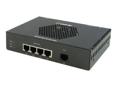 Perle Gigabit Ethernet PoE Ethernet Extender eXP-4S1110L-RJ-XT - network extender - 10Mb LAN, 100Mb LAN, GigE, Ethernet