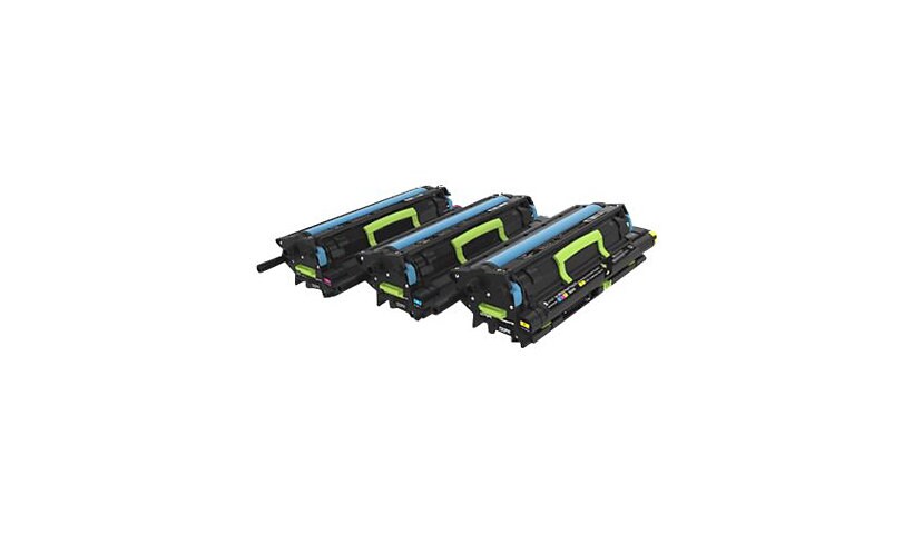 Lexmark - 3-pack - yellow, cyan, magenta - original - toner cartridge - LCCP