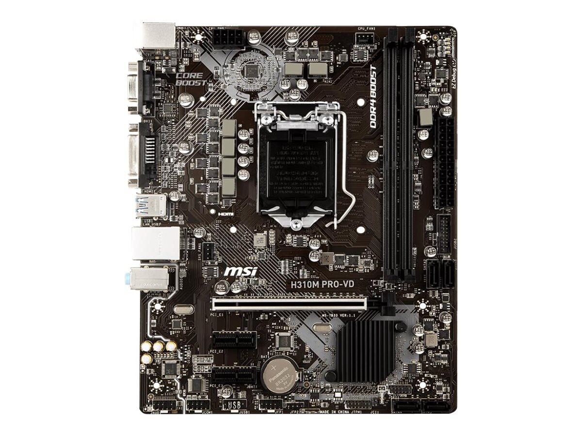 MSI H310M PRO-VD MATX MB DVI LGA1151