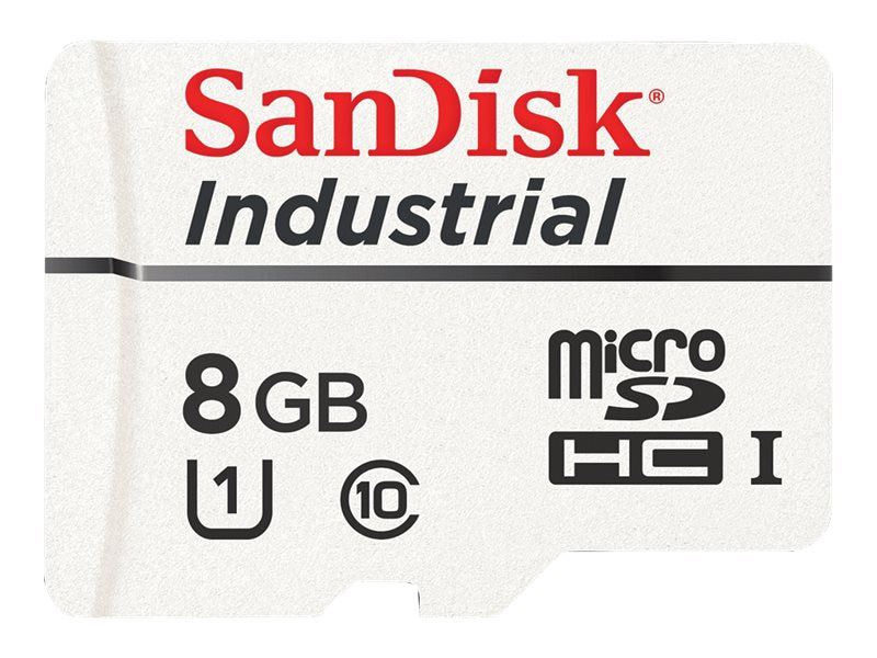 SanDisk Industrial - flash memory card - 8 GB - microSDHC UHS-I