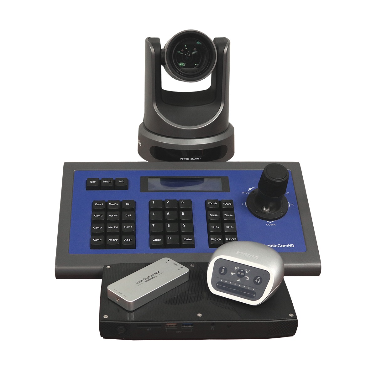 PTZOptics Producer Kit with 12X-SDI Live Streaming Camera - Gray