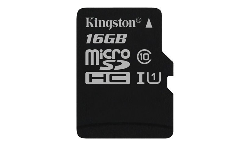 Kingston Canvas Select - flash memory card - 16 GB - microSDHC UHS-I