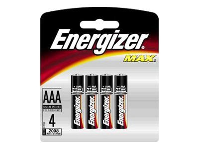 Energizer Max E92BP-4 battery - 4 x AAA - alkaline