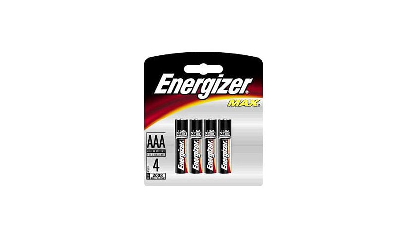 Energizer Max E92BP-4 battery - 4 x AAA - alkaline