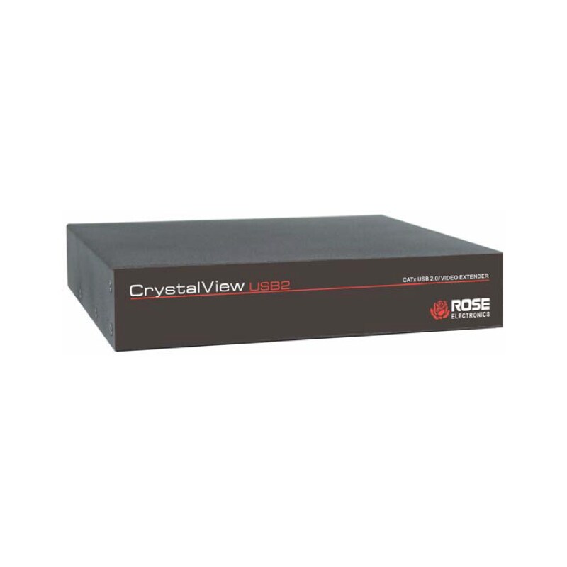 Rose CrystalView USB 2.0 Dual Video + Bi-directional Audio KVM Extender