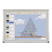 MooreCo Evolution 4x10' Projection Board with Deluxe Aluminum Trim - Gray