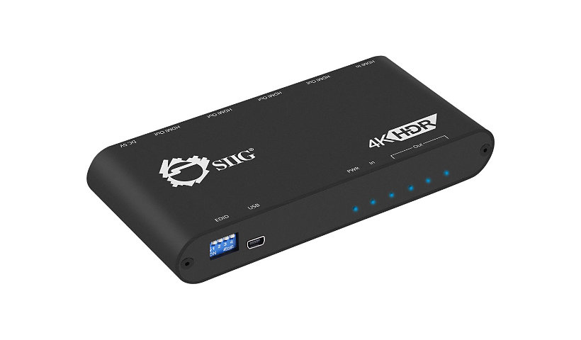 SIIG 1x4 HDMI Splitter / Distribution Amplifier with Auto Video Scaling distribution amplifier / splitter - TAA