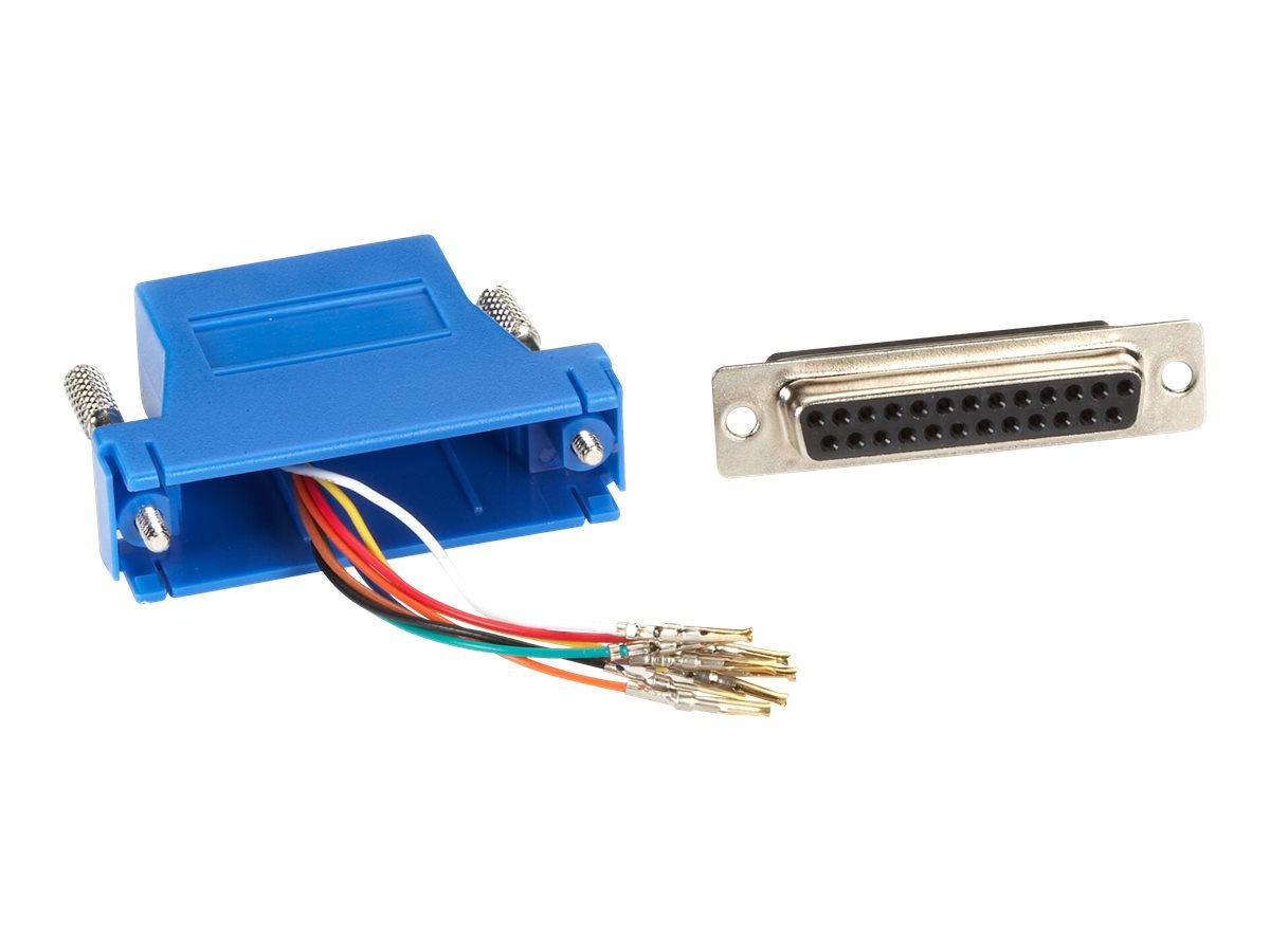 Black Box Colored Modular Adapter serial RS-232 cable - blue