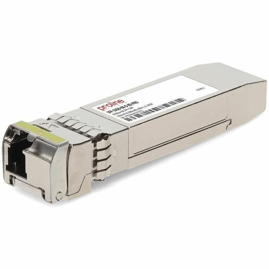 Proline MSA and TAA 10GBase-BX SFP+ Transceiver (SMF, 1550nmTx/1490nmRx, 80km, LC, DOM)