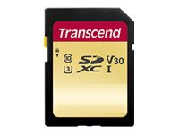Transcend 500S - flash memory card - 128 GB - SDXC UHS-I