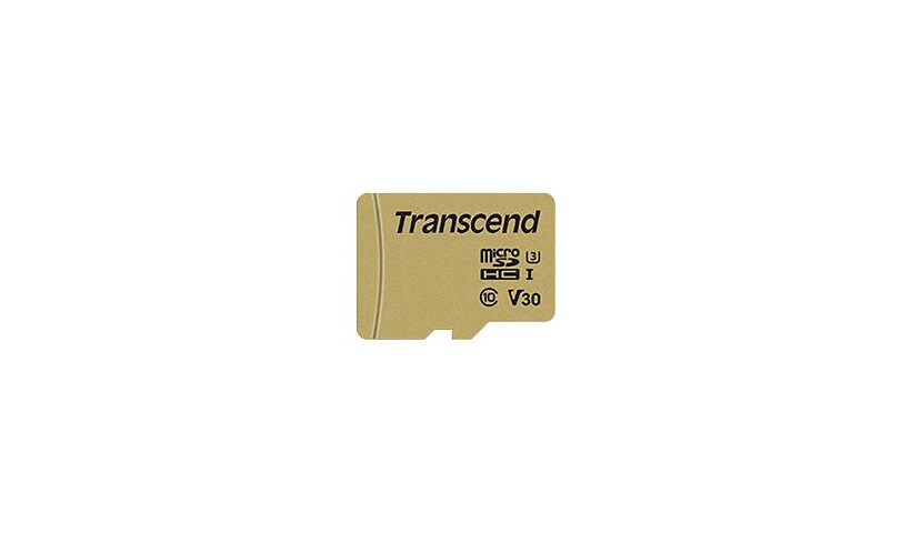 Transcend 500S - flash memory card - 16 GB - microSDHC