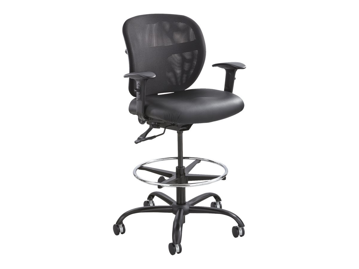 Safco Vue Heavy Duty - chair - vinyl - black