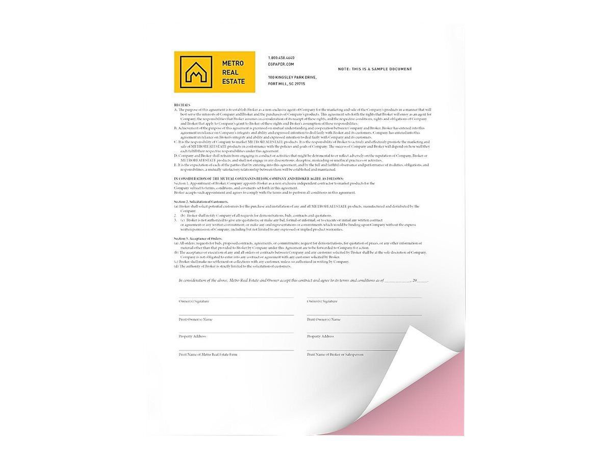 Xerox Carbonless Printer Paper