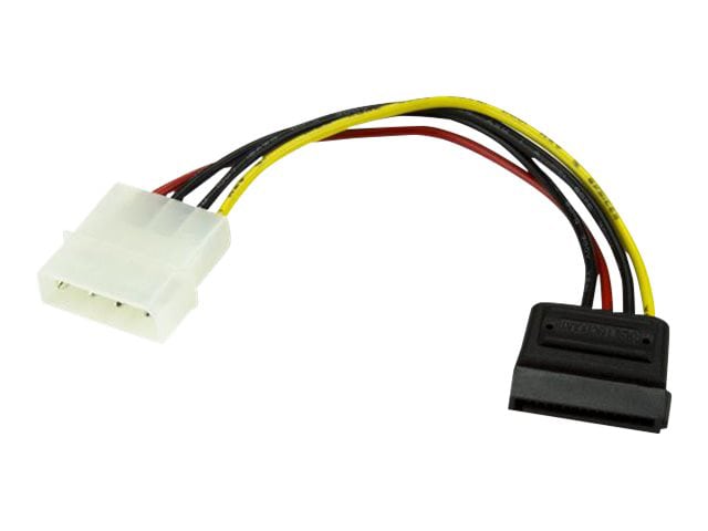 StarTech.com 6in 4 Pin LP4 to SATA Power Cable Adapter -4 Pin to SATA Power