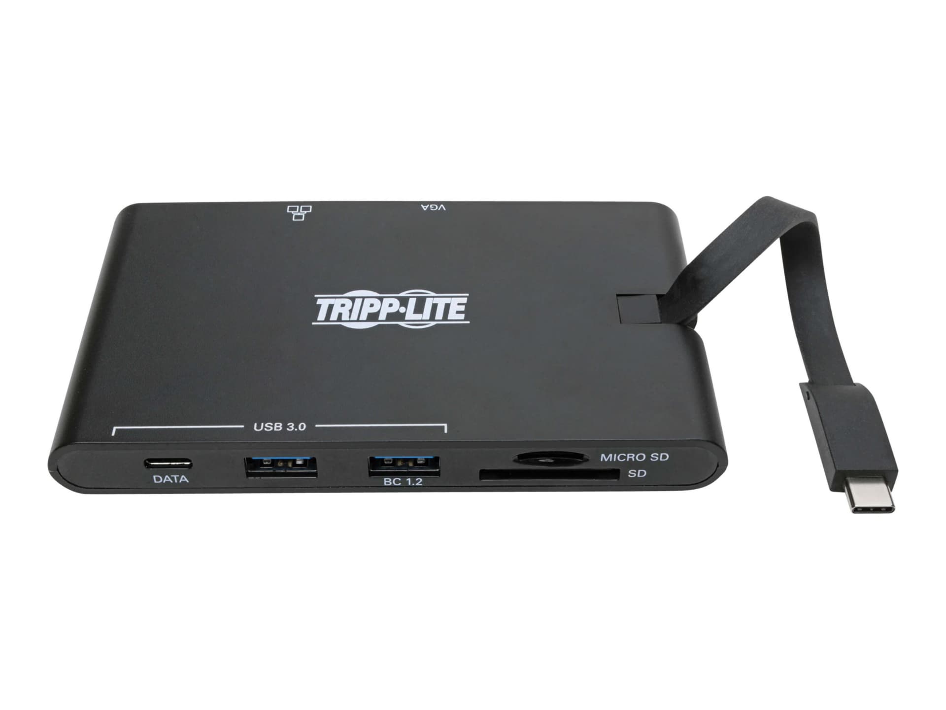Tripp Lite USB-C Laptop Docking Station - HDMI, VGA, GbE, 4K @ 30 Hz, Thunderbolt 3, USB-A, USB-C, PD Charging 3.0,