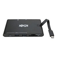 Tripp Lite USB-C Laptop Docking Station - HDMI, VGA, GbE, 4K @ 30 Hz, Thund
