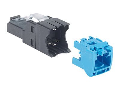 Panduit TX6A 6A UTP Field Term RJ45 Plug - network connector - blue