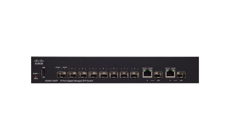 Cisco 250 Series SG350-10SFP - switch - 10 ports - managed - SG350