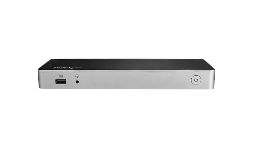 StarTech.com USB C Dock - 4K Dual Monitor HDMI & DisplayPort USB Type-C Docking Station - 60W Power Delivery, SD, 4-port