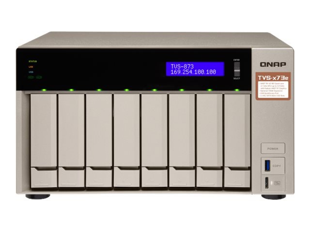 QNAP TVS-873e - NAS server - 0 GB