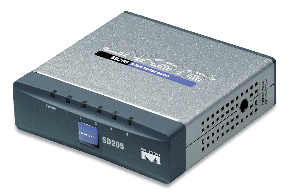 Cisco SD205 5-port 10/100 Switch

				
