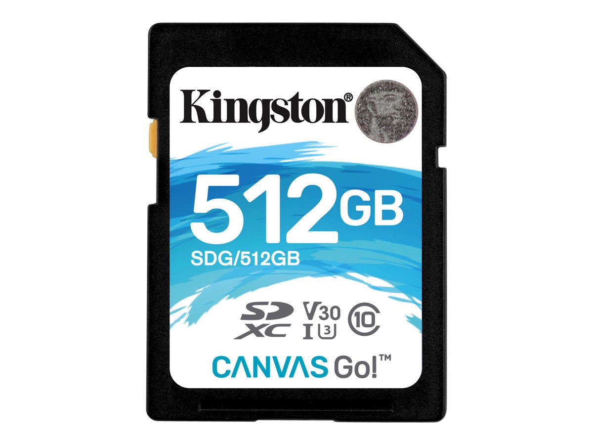 Kingston Canvas Go! - flash memory card - 512 GB - SDXC UHS-I