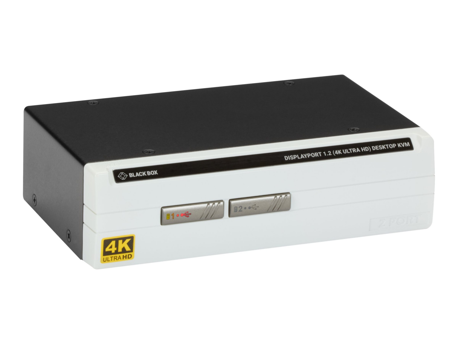 Black Box Desktop 4K60 DisplayPort KVM Switch Single-Head - KVM / audio / U