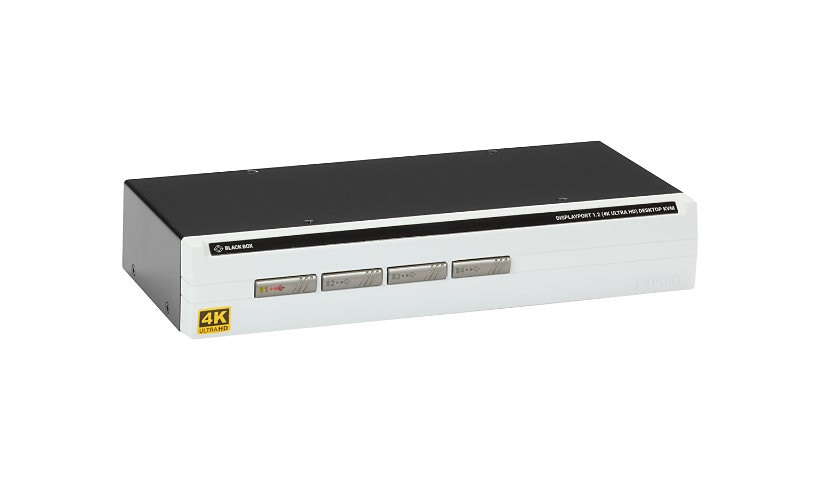 Black Box Desktop 4K60 DisplayPort KVM Switch Single-Head - KVM / audio / U