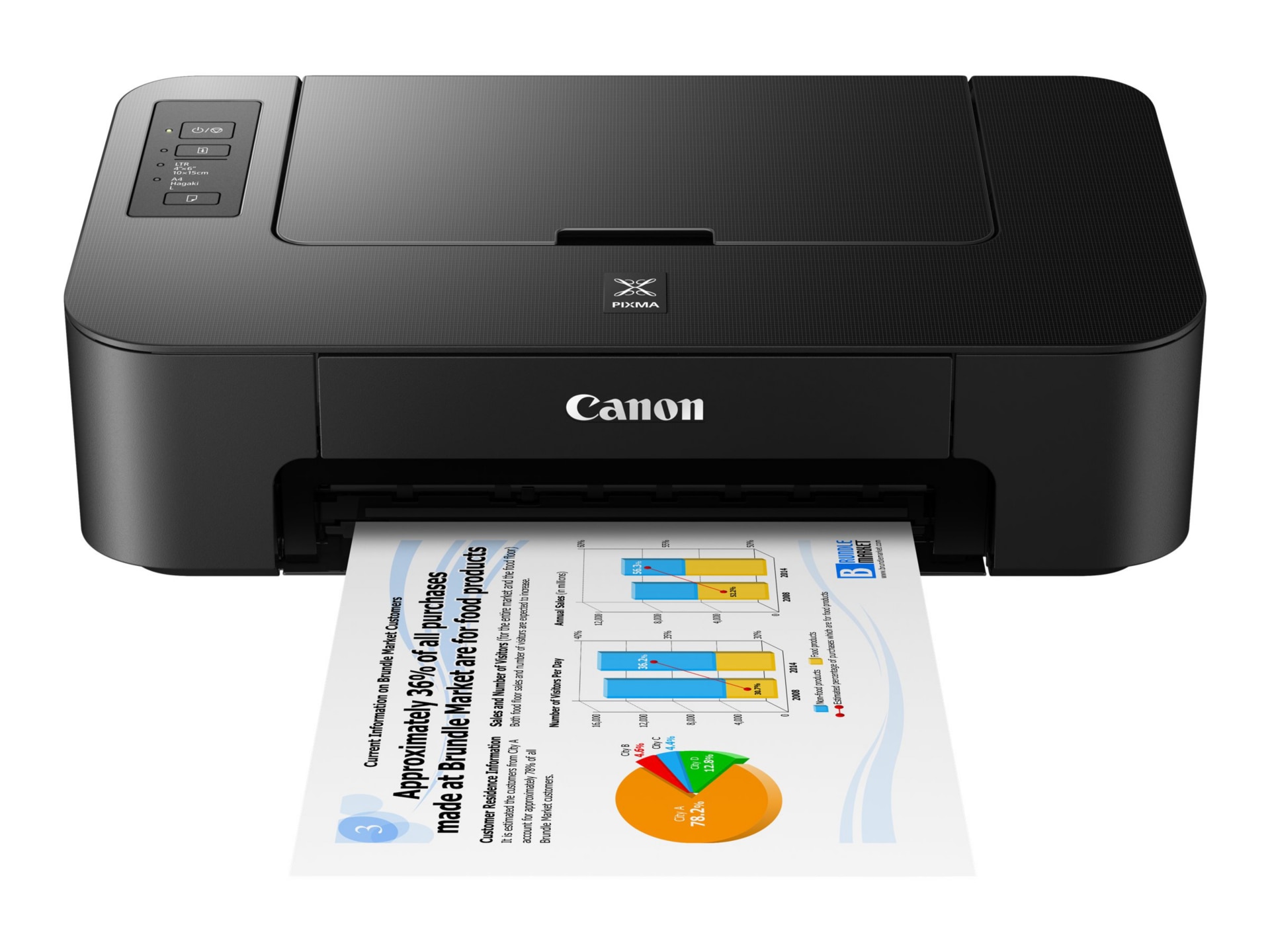 Thumbnail 2 of 4 for Canon PIXMA TS202 - printer - color - ink-jet