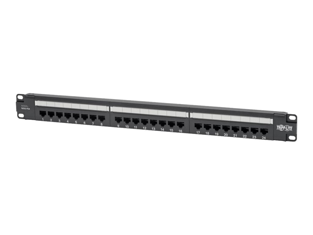 Tripp Lite Cat6 24-Port Patch Panel - PoE+ Compliant, 110/Krone