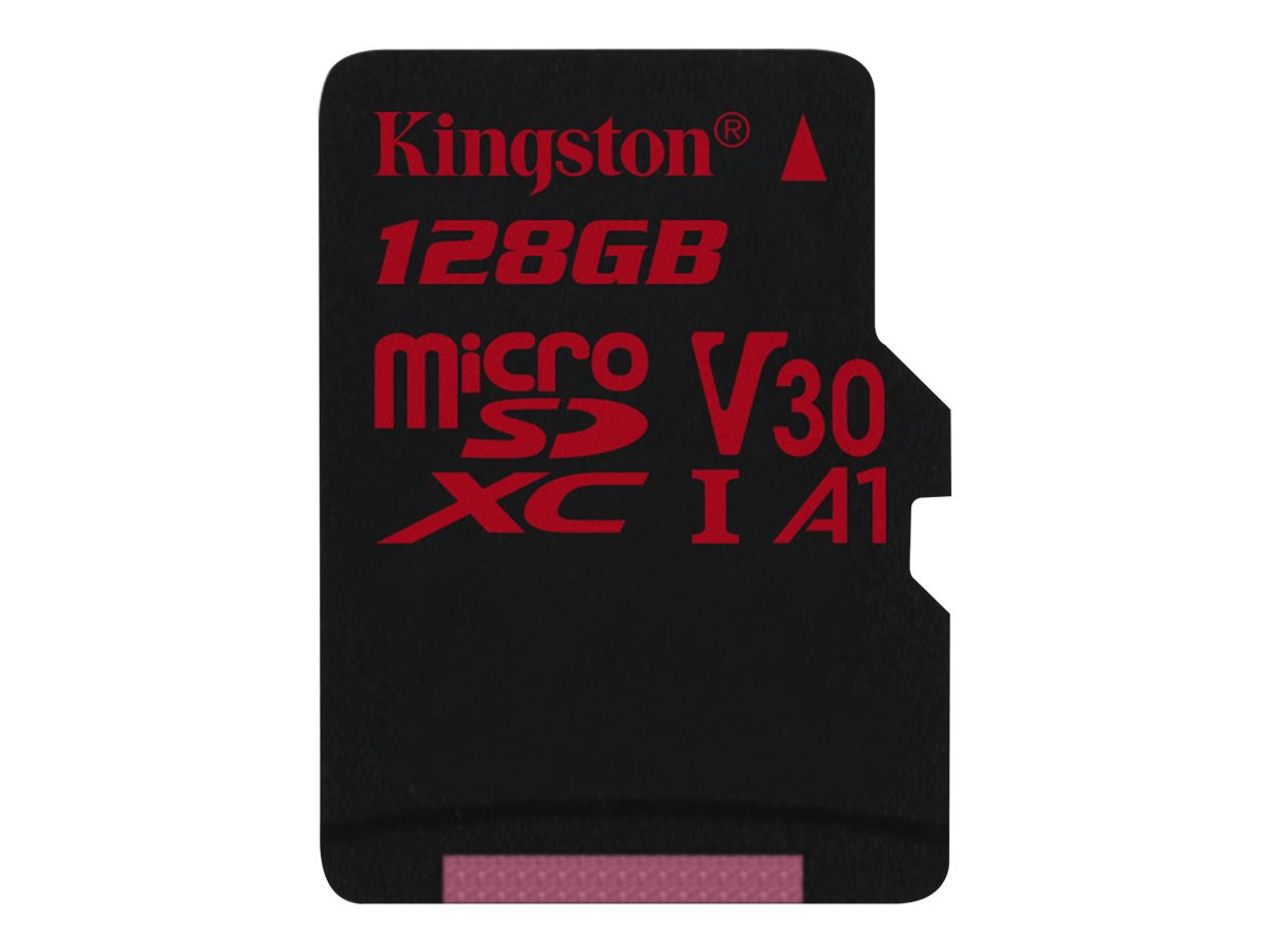 Kingston Canvas React - flash memory card - 128 GB - microSDXC UHS-I