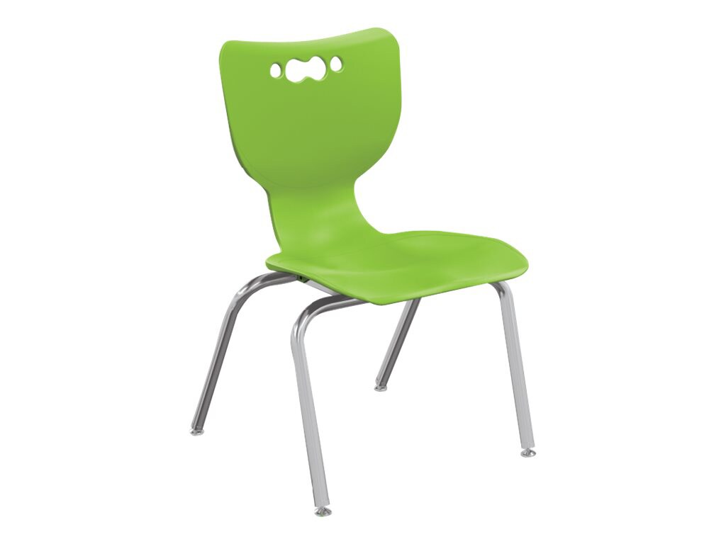 MooreCo Hierarchy - chair - heavy gauge steel - green, chrome