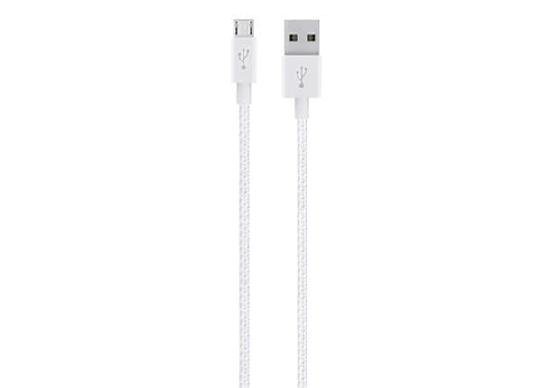 Belkin 1.2m USB-A Micro to USB-A Male Cable - White