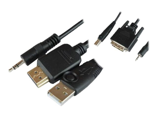 Raritan - keyboard / video / mouse / audio / USB cable - 6 ft