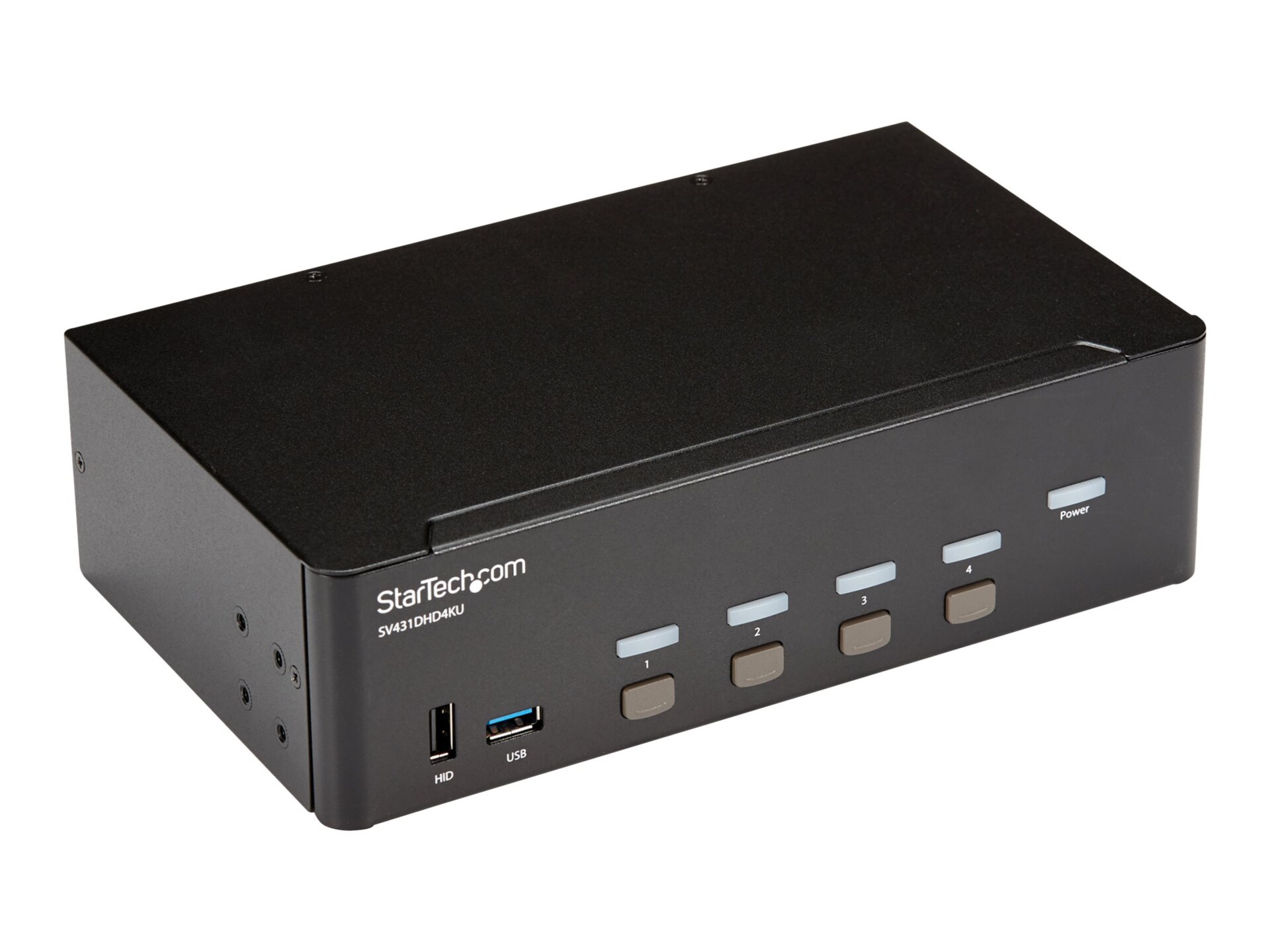 StarTech.com 4 Port USB HDMI KVM Switch with Audio - 4K 30Hz Dual Monitor