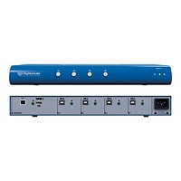 HighSecLabs Secure SM40N-3 - keyboard/mouse/audio switch - 4 ports
