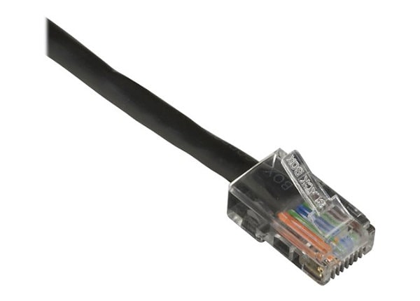 Black Box 1ft Cat5 Cat5e UTP Ethernet Patch Cable Black PVC No Boot 1'