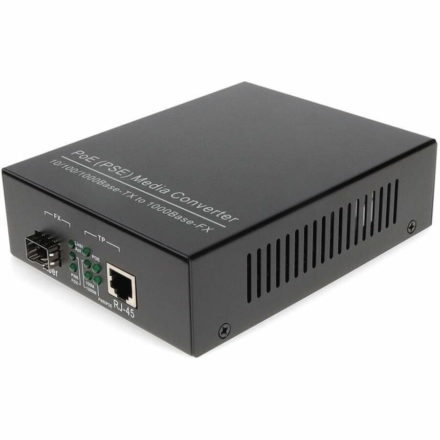 Proline 10/100/1000Base-TX(RJ-45) to Open SFP Port POE Media Converter