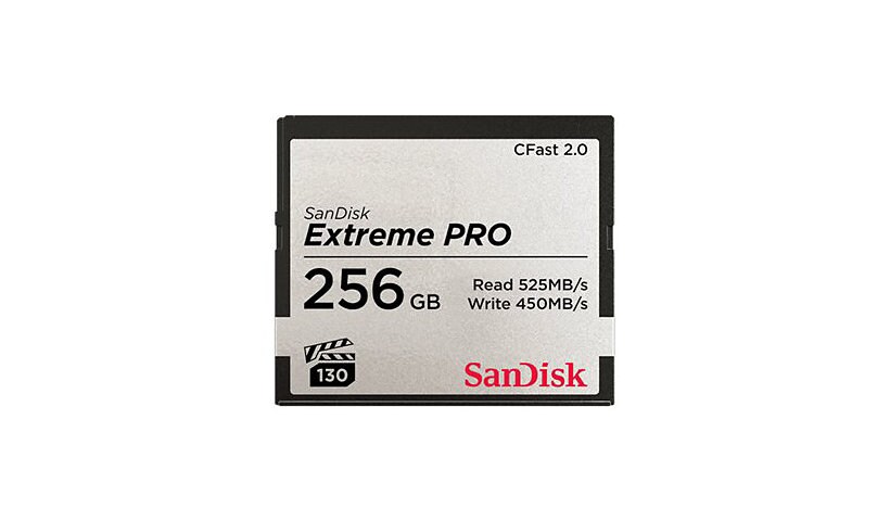 SanDisk Extreme Pro - flash memory card - 256 GB - CFast 2.0