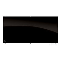 Balt Visionary Magnetic Glass Erase Board with Exo Tray - Gloss Black