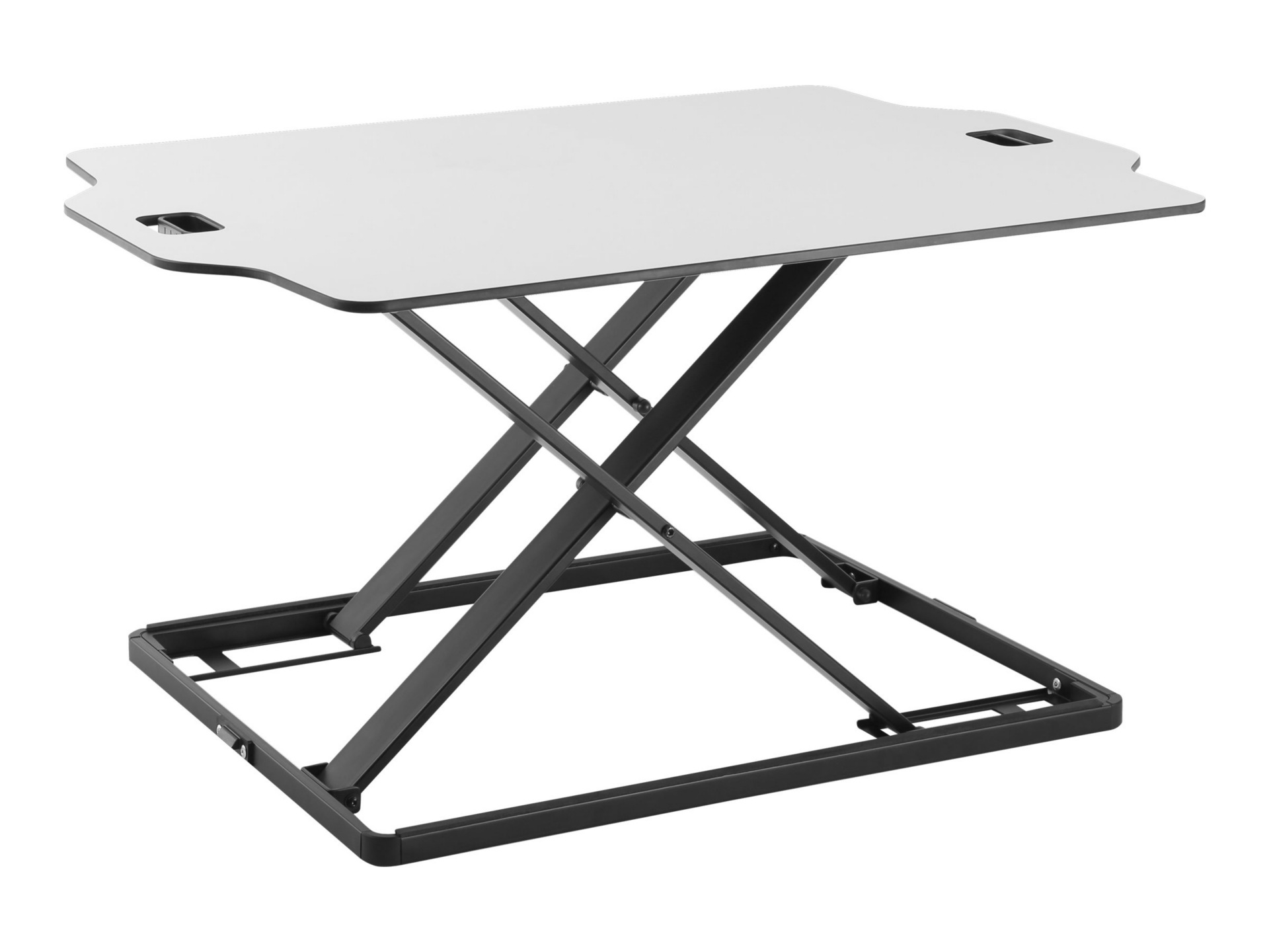 Amer Mounts Ultra Slim Height Adjustable Standing Desk - White Finish