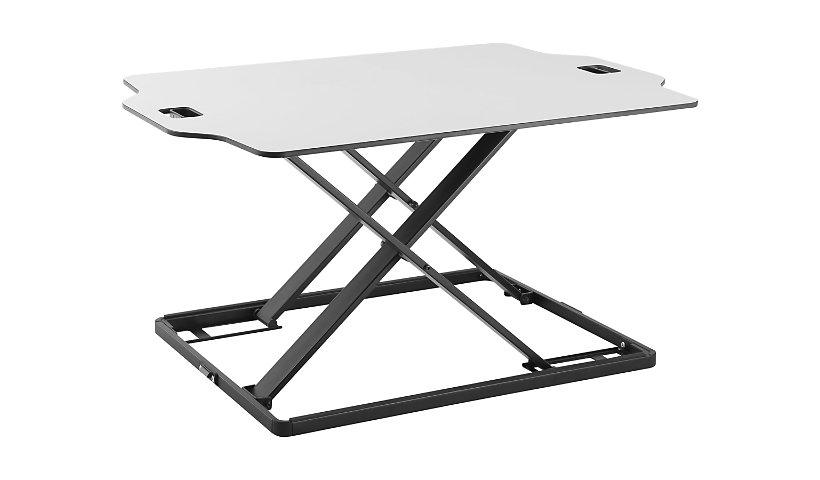 Amer Mounts Ultra Slim Height Adjustable Standing Desk - White Finish