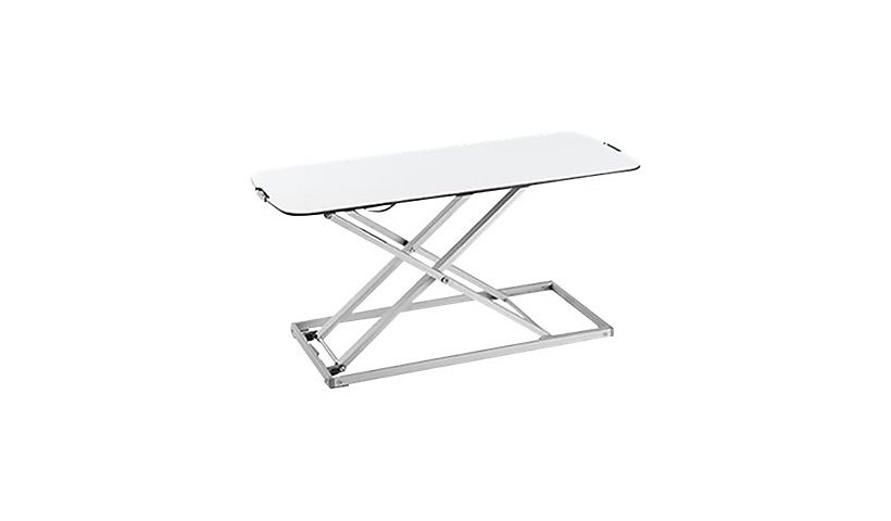 Amer EZUP SLIM - standing desk converter - rectangular - white