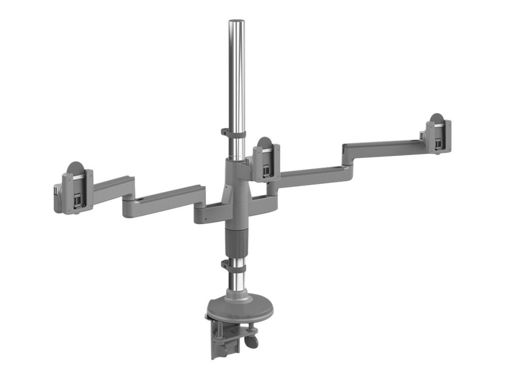 Humanscale M/Flex 3-Monitor Clamp Mount - Silver