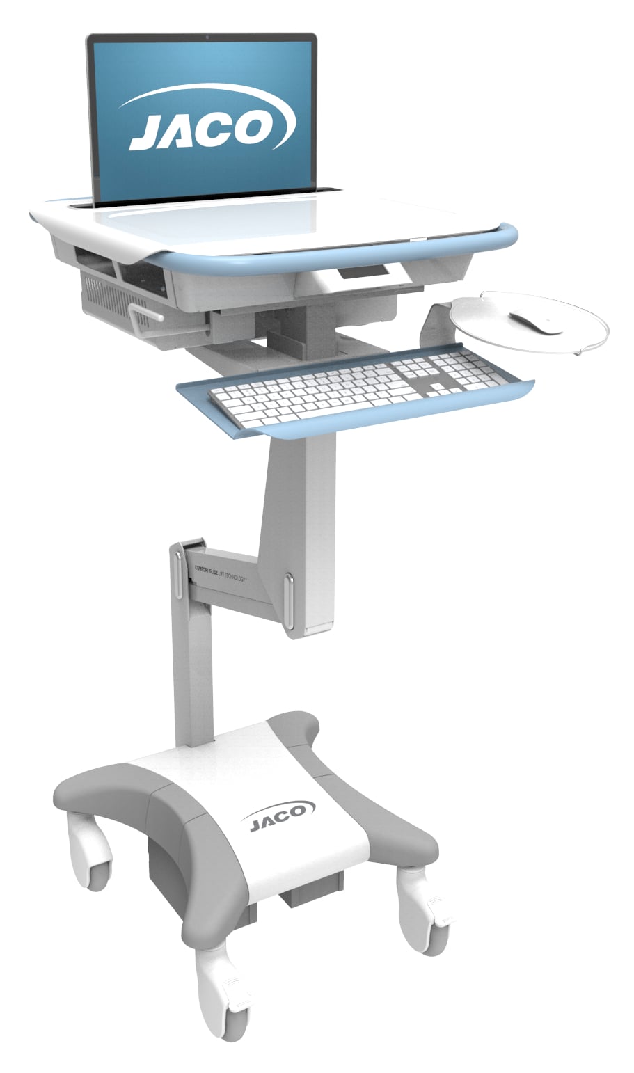 JACO One EVO-10 cart - for LCD display / keyboard / mouse / notebook - with on-board L500 LiFe Power System