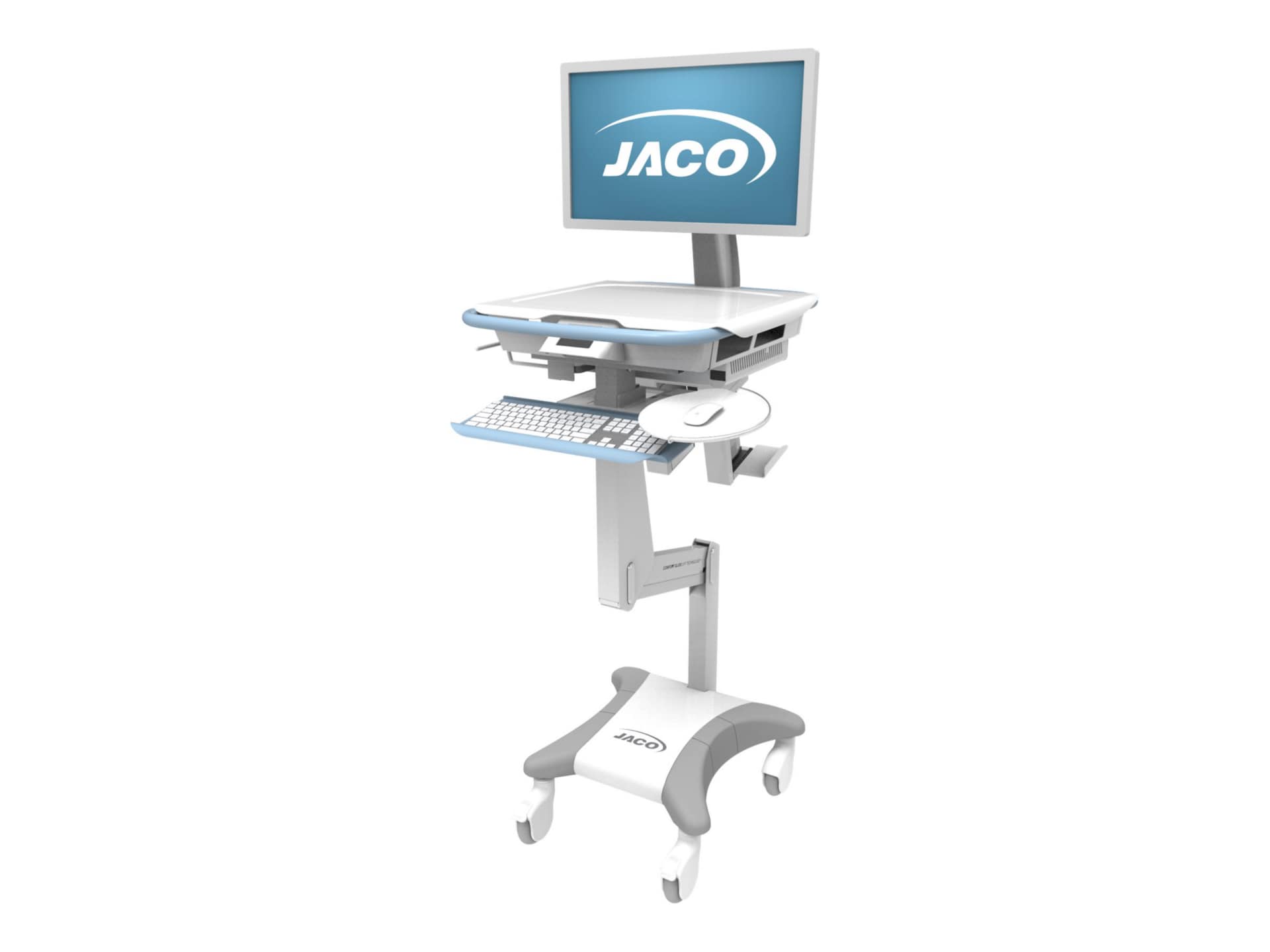 JACO One EVO-20 with on-board Hotswap LiFe Power System, No Batteries cart - for LCD display / keyboard / mouse /