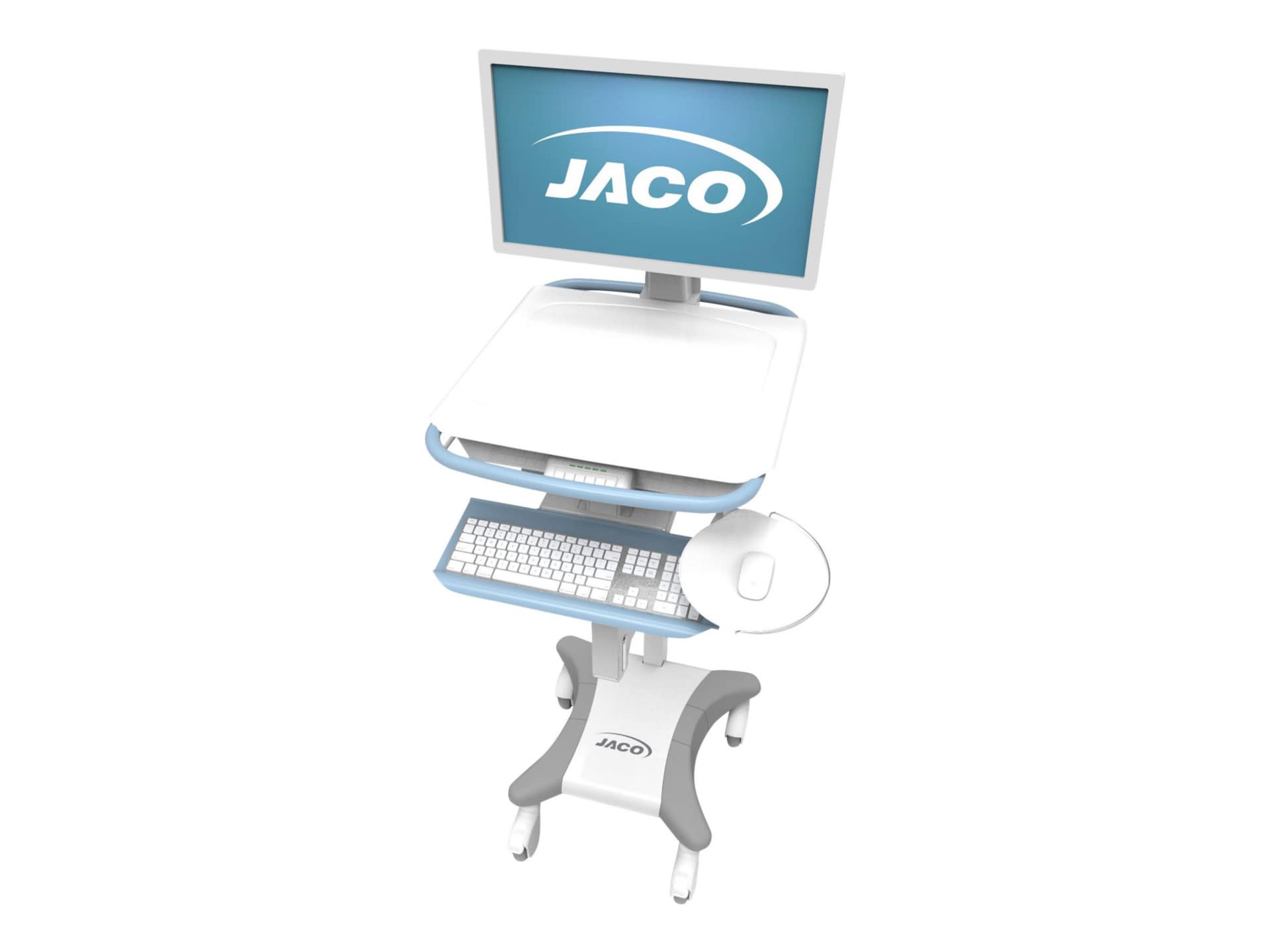 JACO One EVO-20 with on-board L250 LiFe Power System cart - for LCD display / keyboard / mouse / notebook