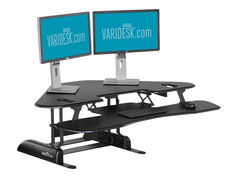 VARIDESK Standing Desk Solution Cube Corner 48 - standing desk converter